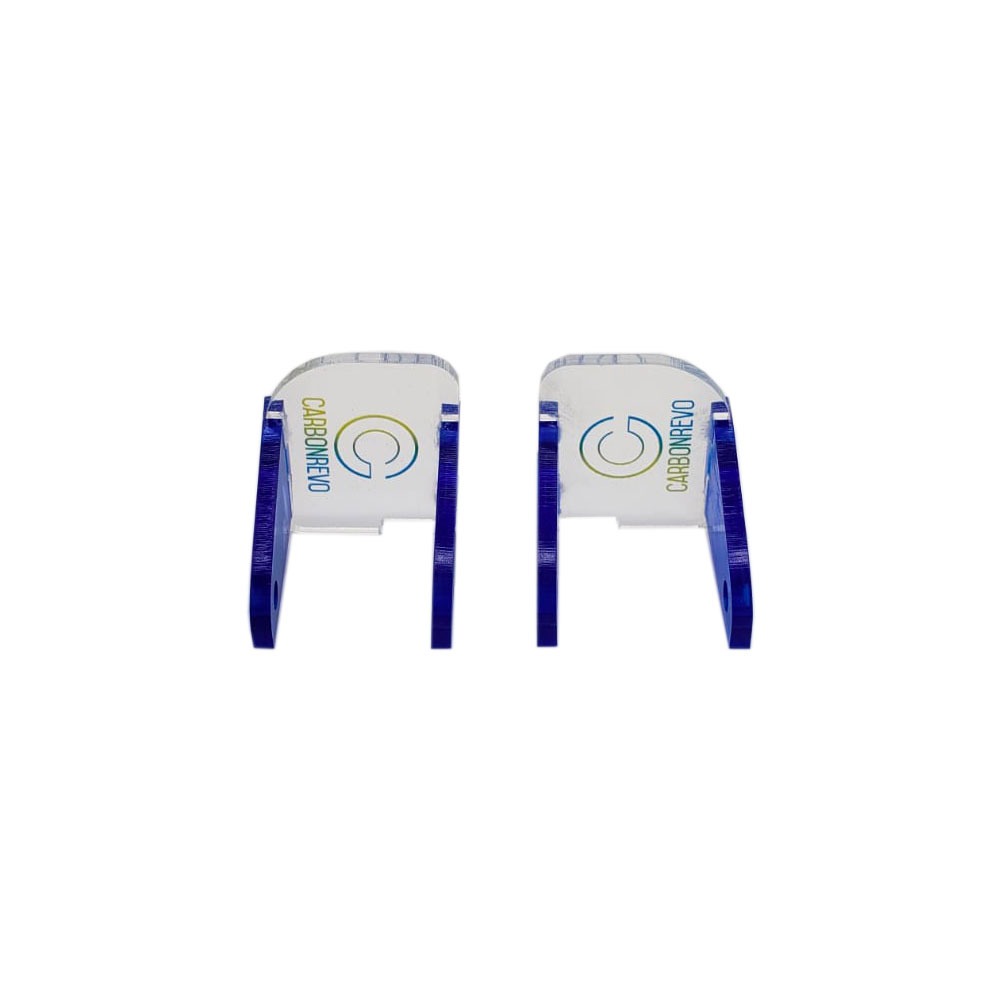Carbonrevo cache LED avant bleu translucide - paire - dualtron RAPTOR/1/2/ULTRA pour trottinette Dualtron