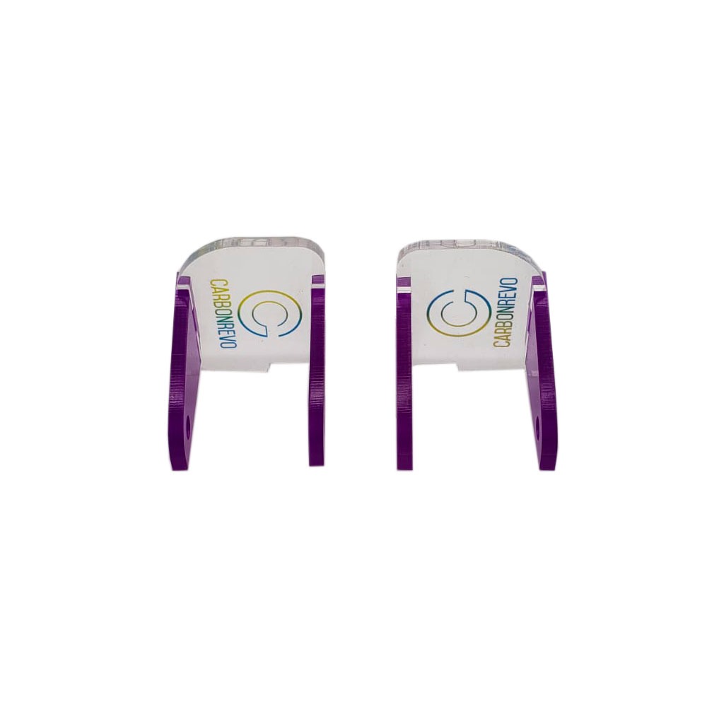 Carbonrevo cache LED avant violet - paire - dualtron RAPTOR/1/2/ULTRA pour trottinette Dualtron