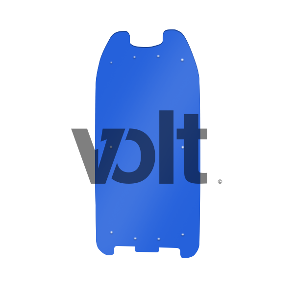Carbon revo doublure de deck 3MM baby blue - dualtron 1/RAPTOR pour trottinette Carbon Revo