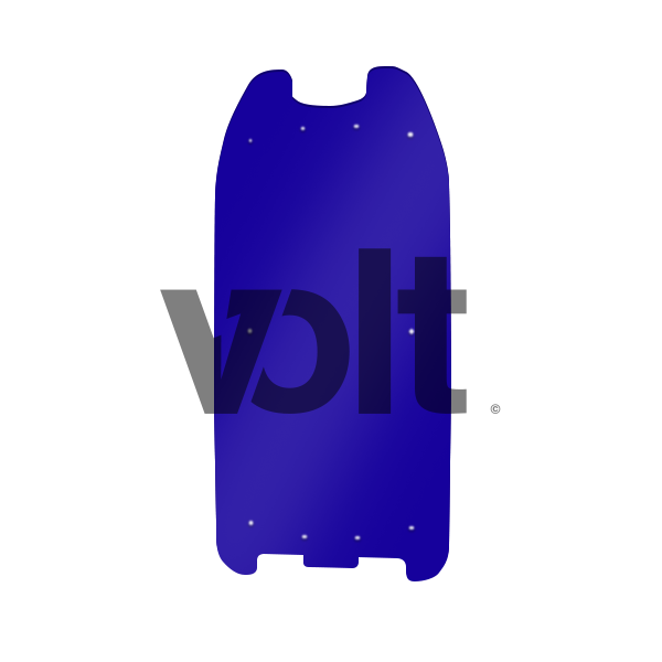 Carbonrevo doublure de deck 3MM blue - dualtron 1/RAPTOR pour trottinette Dualtron