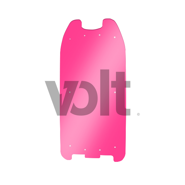 Carbon revo doublure de deck 3MM rose translucide - dualtron 1/RAPTOR pour trottinette Carbon Revo