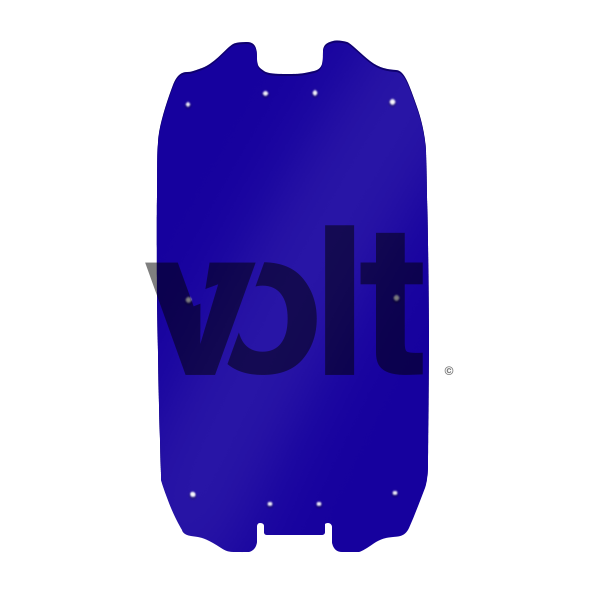 Carbon revo doublure de deck 3MM blue - dualtron ultra pour trottinette Carbon Revo
