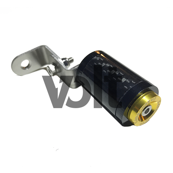 Carbon revo support de feux arrière jaune - 1 paire - universel pour trottinette Carbon Revo