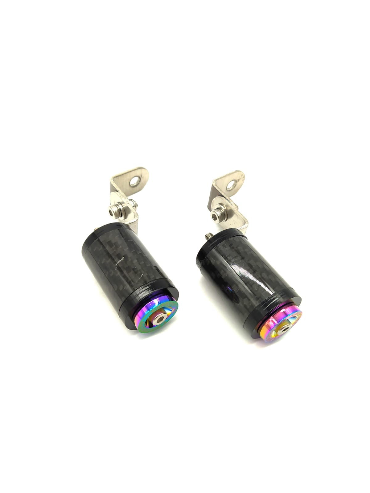 Carbon revo support de feux arrière gun metal- 1 paire - universel pour trottinette Carbon Revo