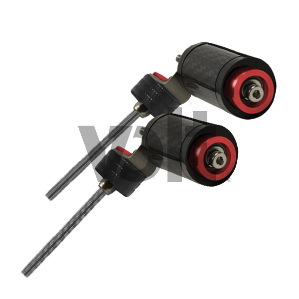 Carbon revo support de phare avant (paire) - ninebot pour trottinette Carbon Revo