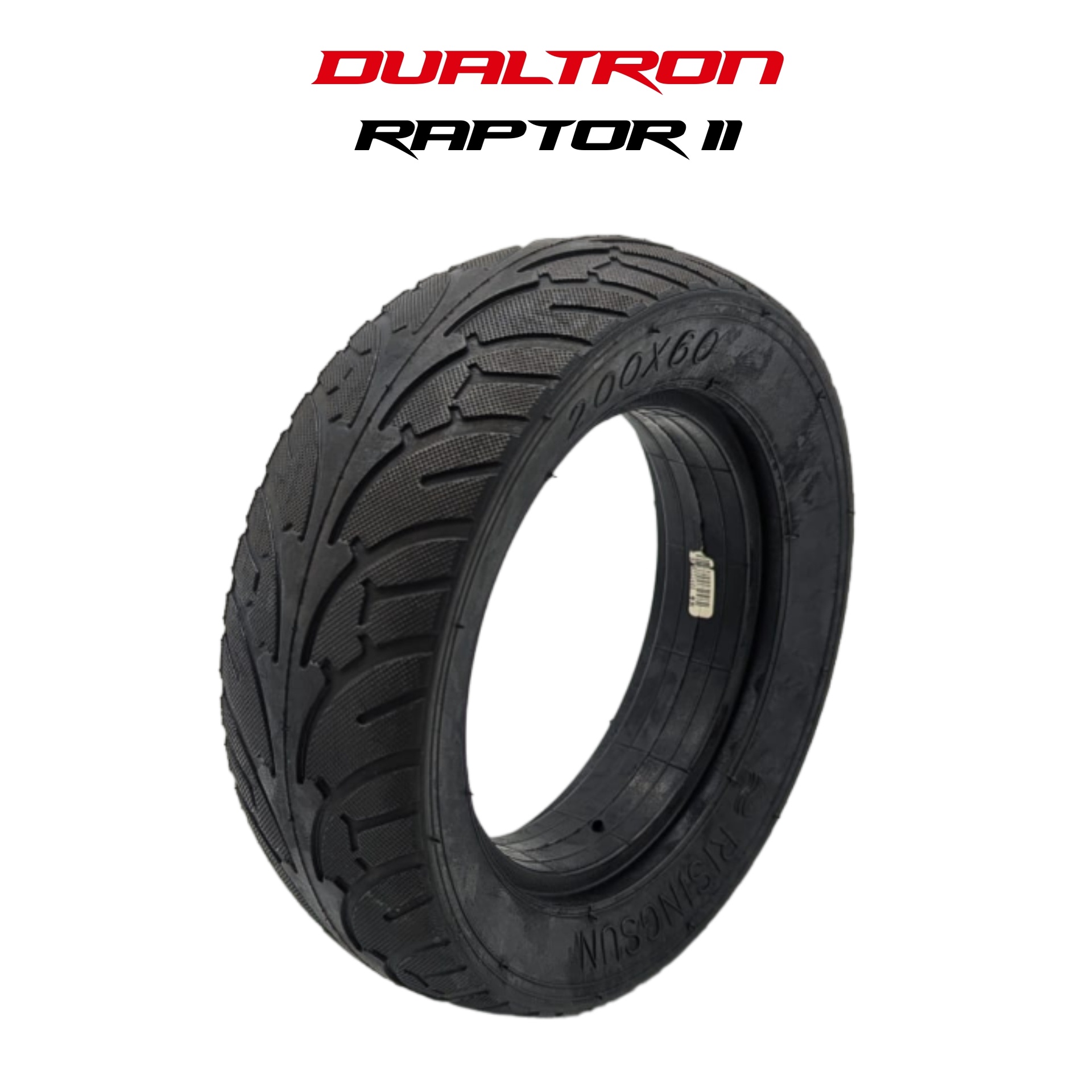 Pneu plein 200X60 pour trottinette Dualtron
