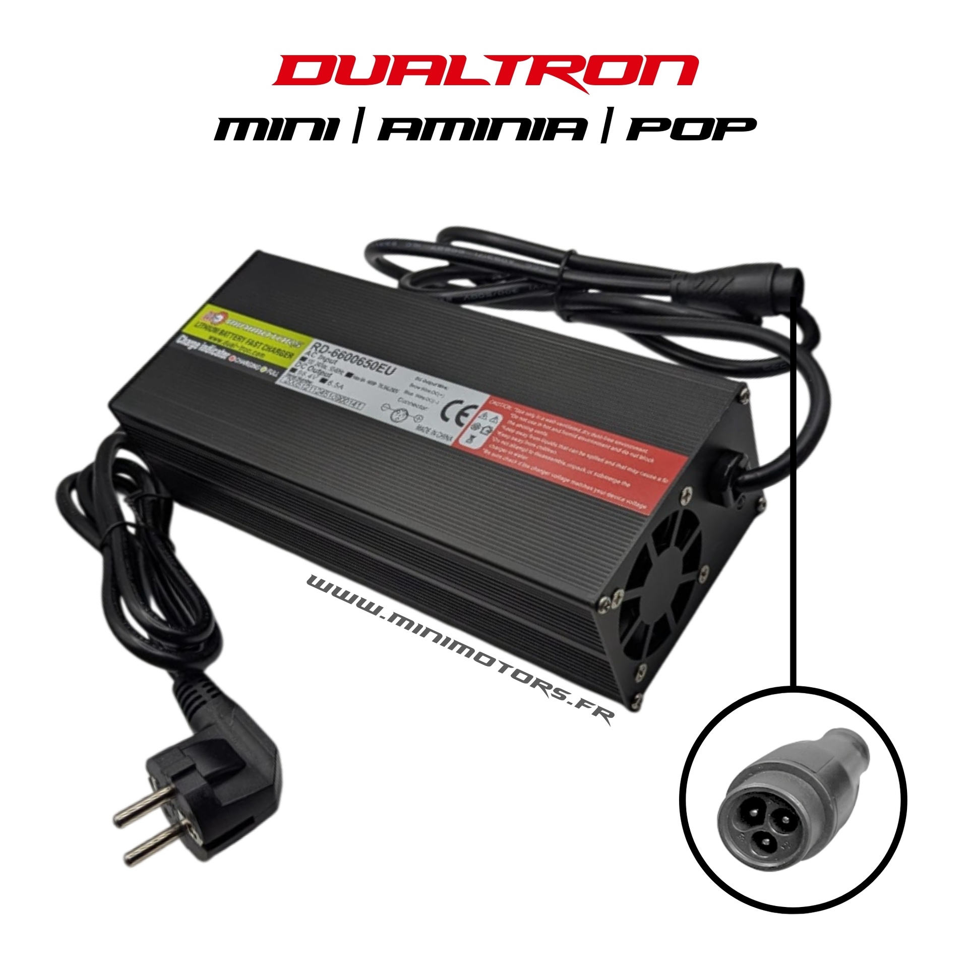 Chargeur rapide 58.1V 7A pour trottinette Dualtron
