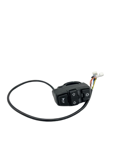 Commodo multi fonction (klaxon, clignotants, phare) pour trottinette Dualtron