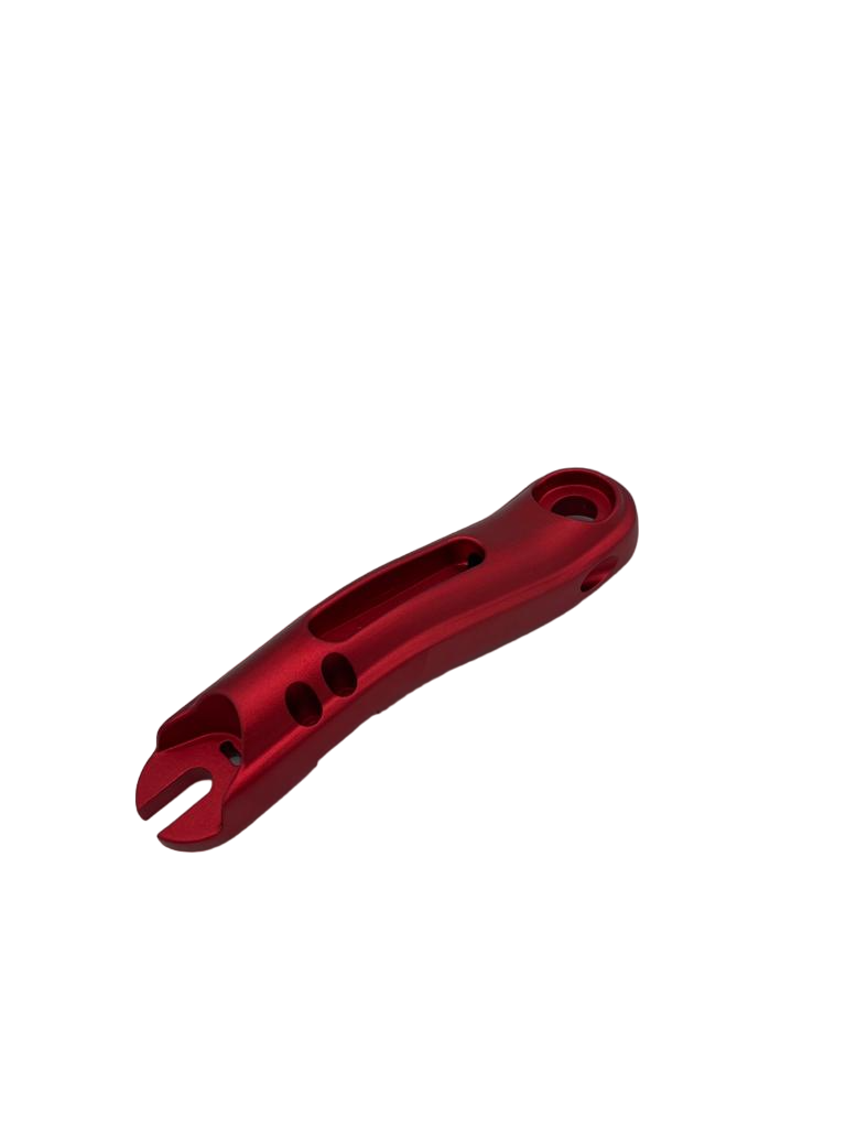 Bras de fourche gauche ar rouge pour trottinette Dualtron