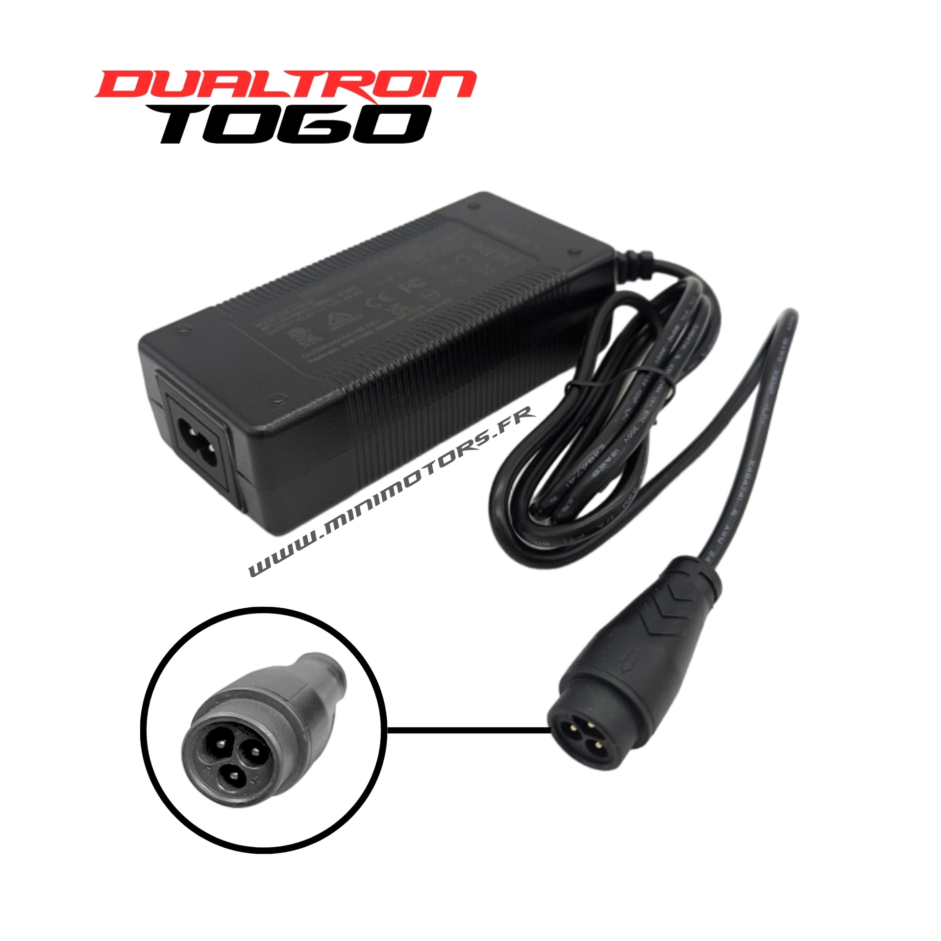 Chargeur 36V (V2) pour trottinette Dualtron