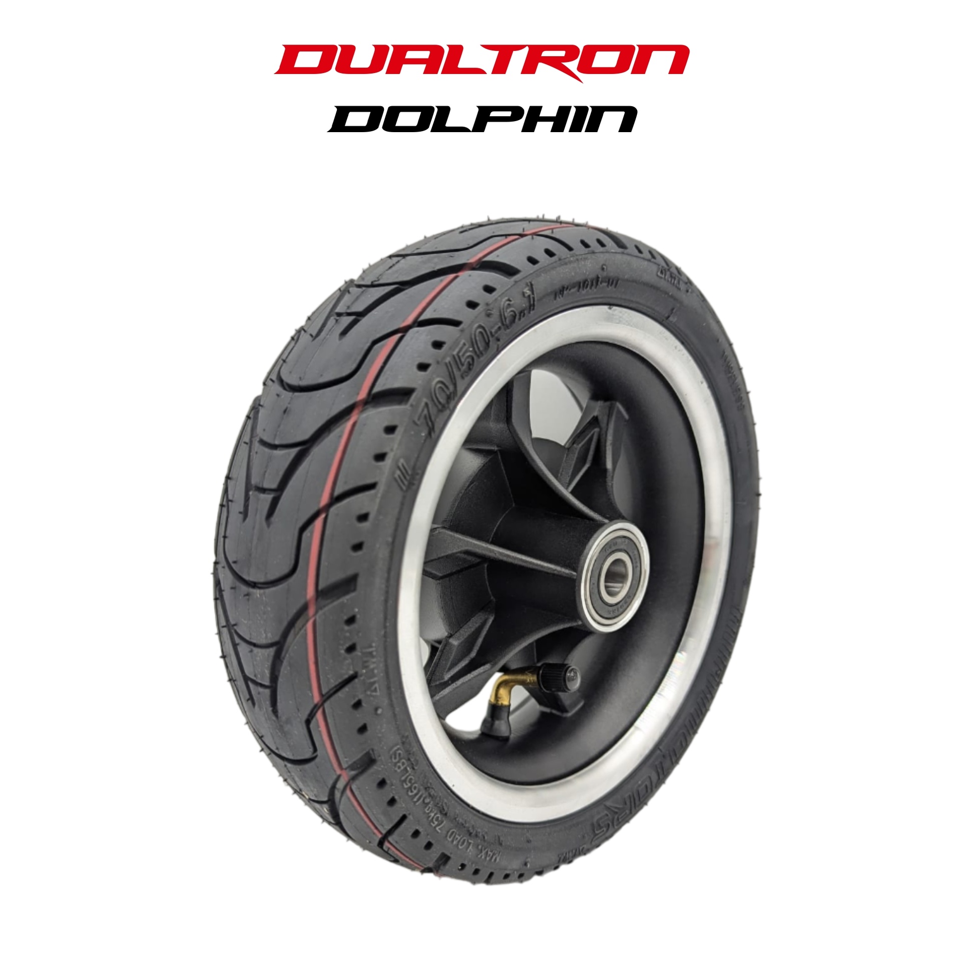 Pneu av anti-crevaison avec jante pour trottinette Dualtron
