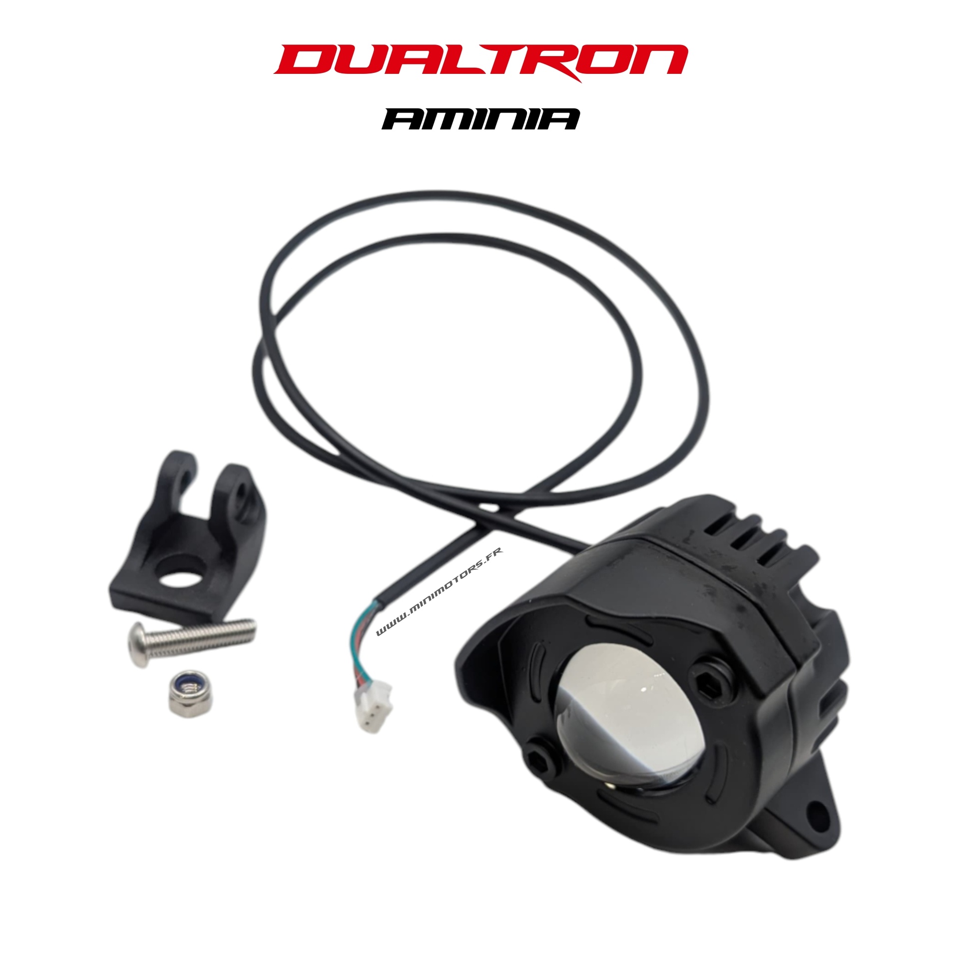 Phare avec klaxon pour trottinette Dualtron