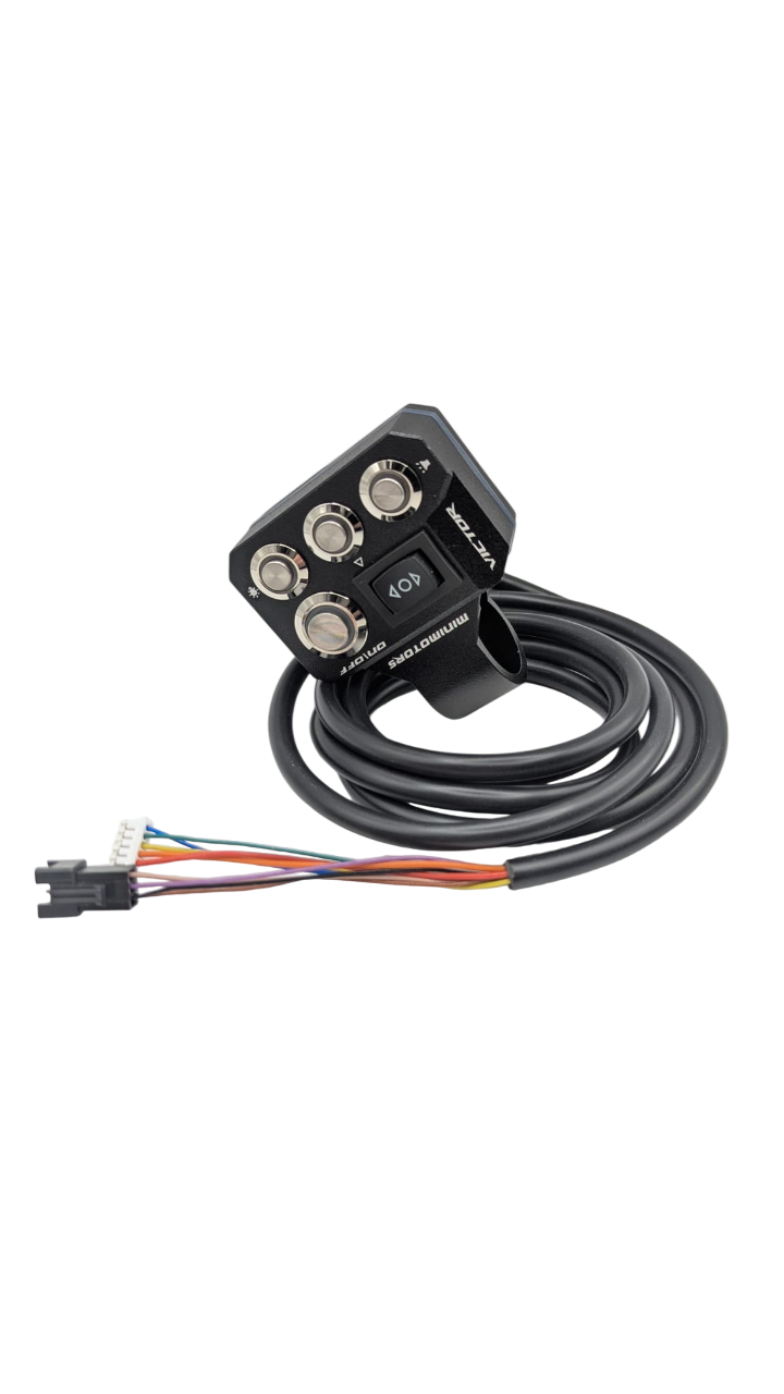 Commodo phare / clignotant / LED / klaxon / warning pour trottinette Dualtron