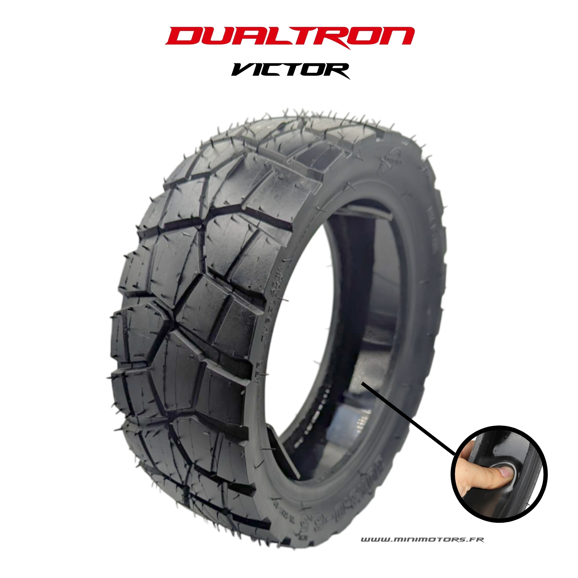 Pneu anti-crevaison pour trottinette Dualtron