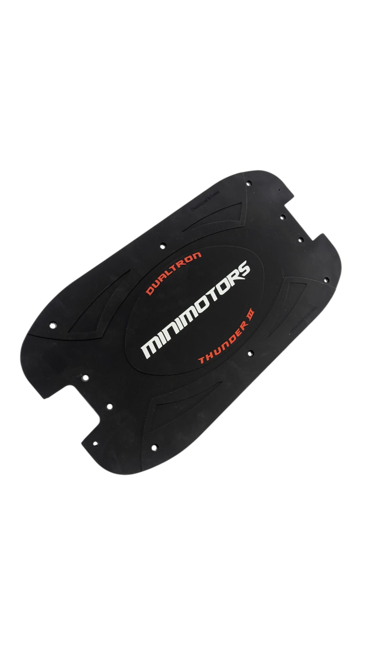 Deck avec grip en silicone collé pour trottinette Dualtron