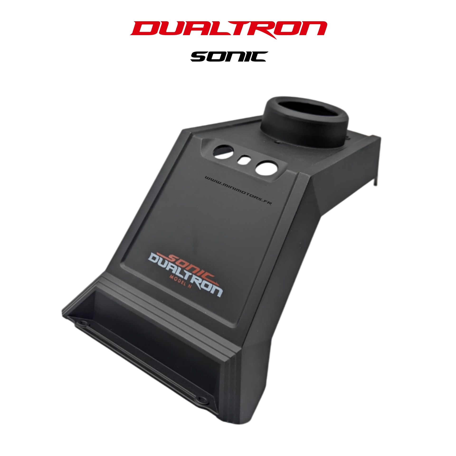 Cache bras de direction noir pour trottinette Dualtron