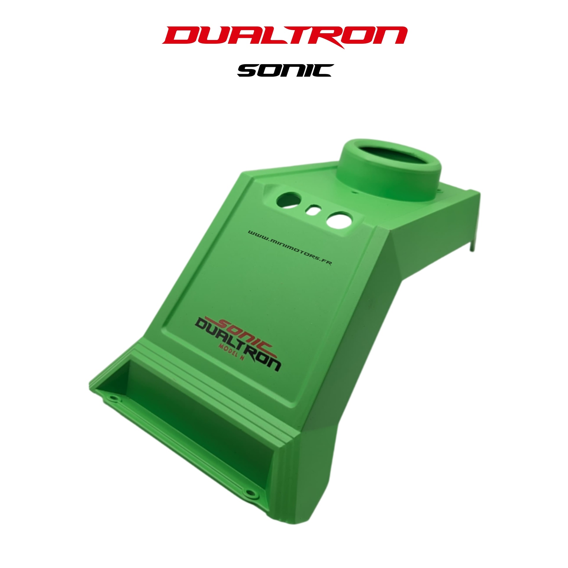 Cache bras de direction vert pour trottinette Dualtron