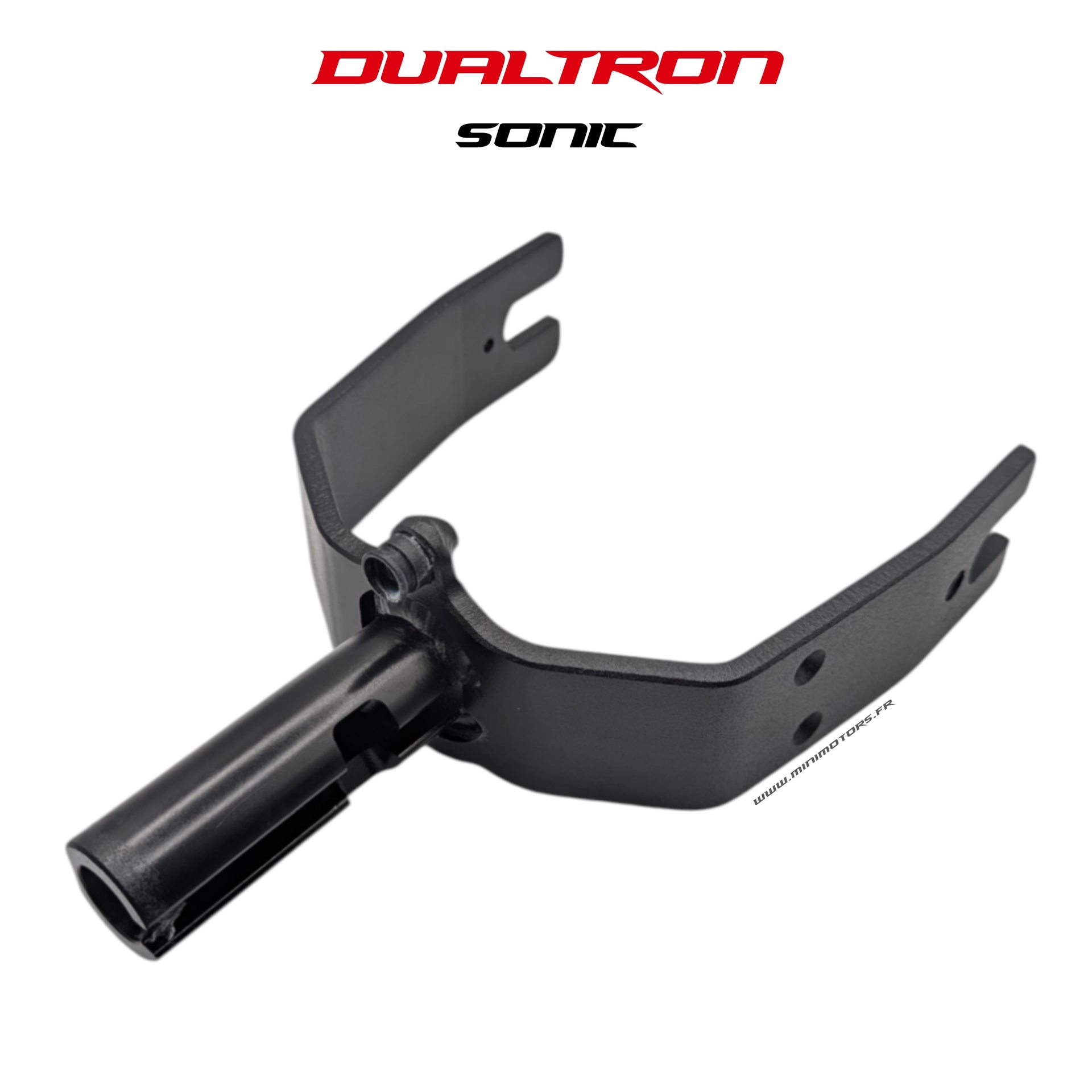 Fourche avant assemblée pour trottinette Dualtron