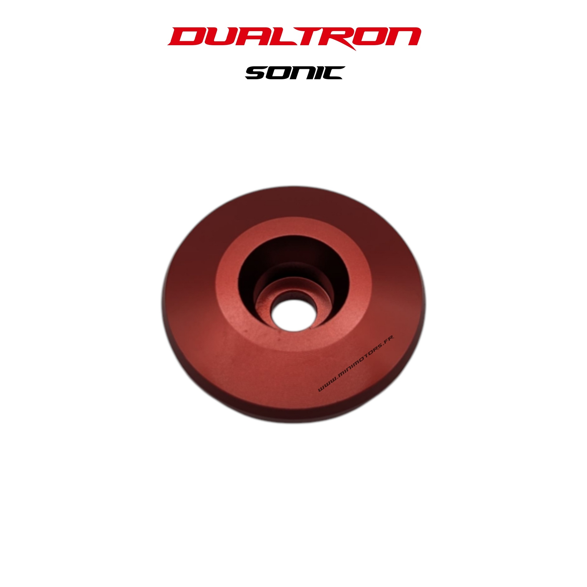 Vis bras de direction rouge pour trottinette Dualtron