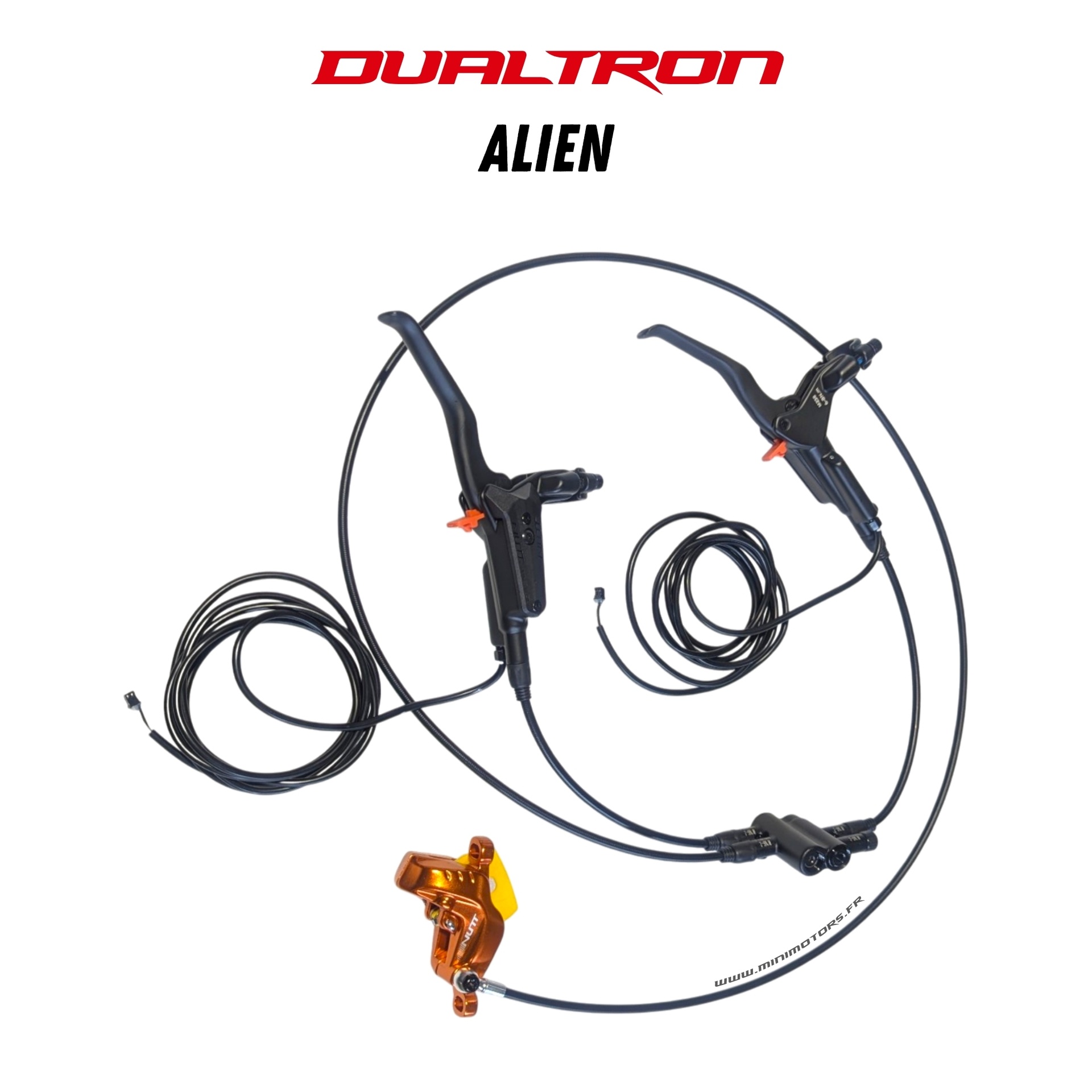 Kit frein avant (leviers + etrier av+ cbs) pour trottinette Dualtron