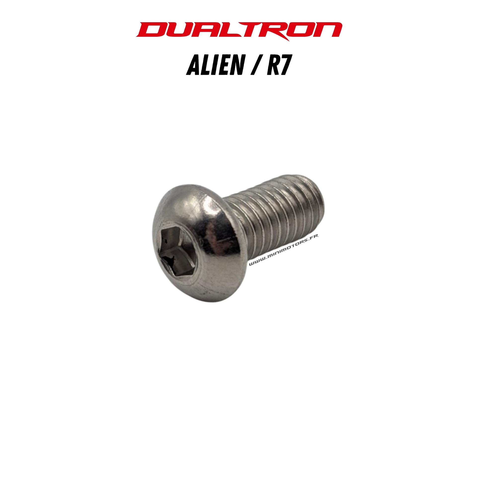 Vis rondes M6*12 pour fixation du phare pour trottinette Dualtron