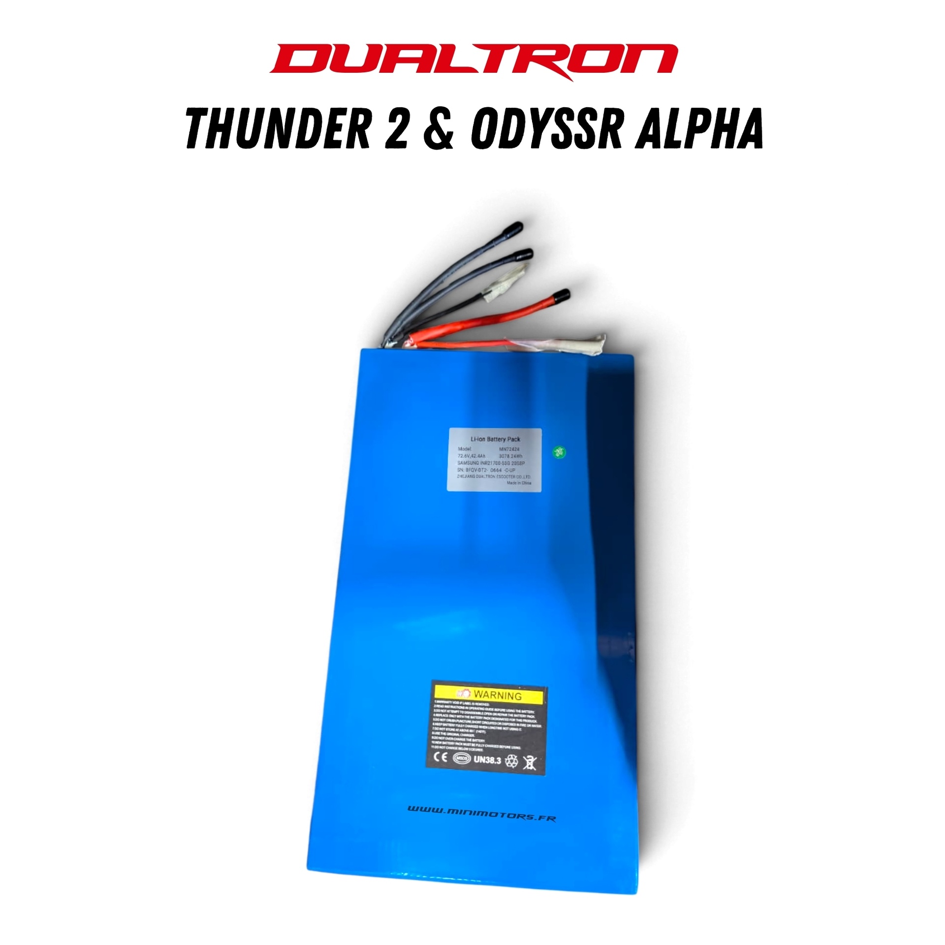 Batterie 72V42,4 ah pour trottinette Dualtron