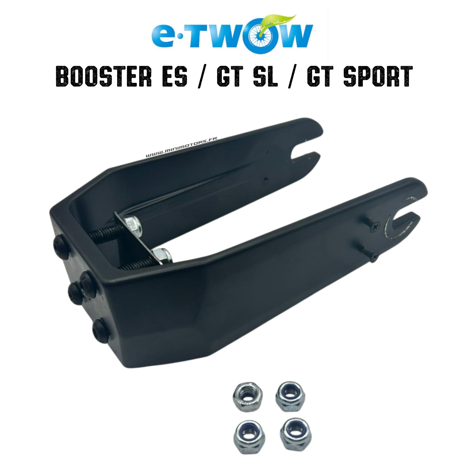 Fourche avant noire pour trottinette Etwow