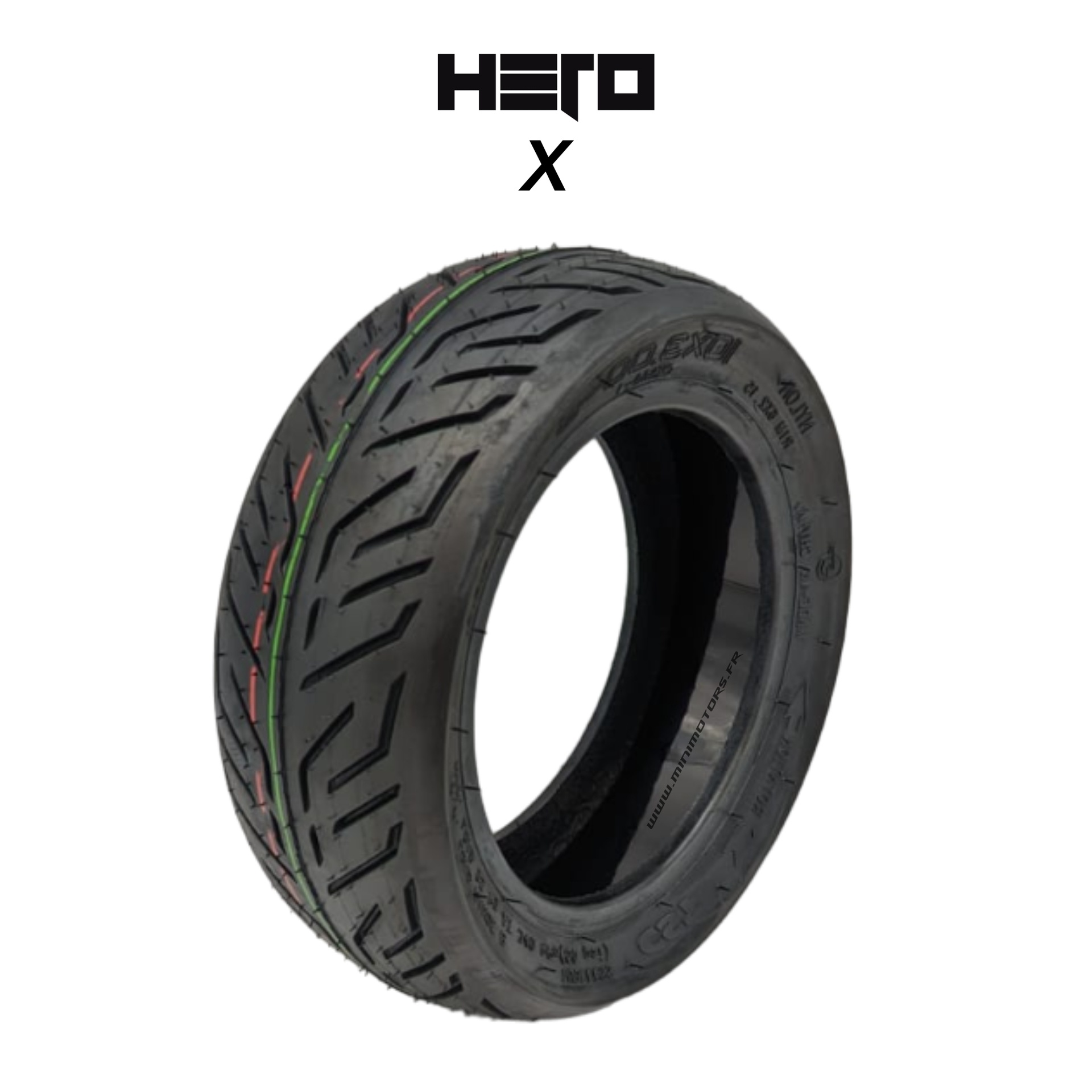 Pneu increvable (10 pouces) pour trottinette Hero