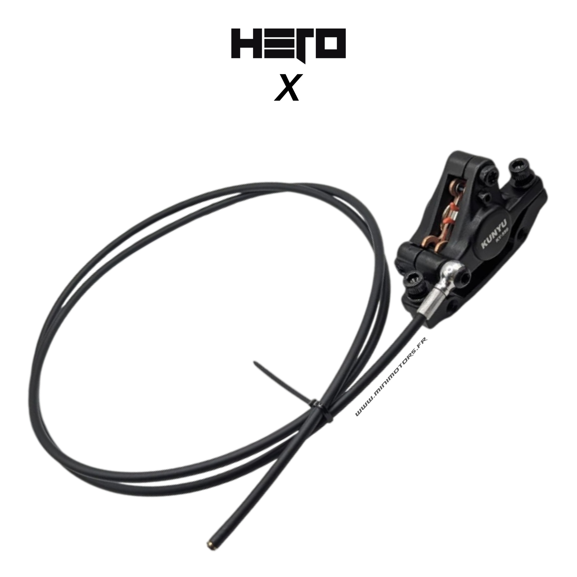 Etrier frein + durite avant pour trottinette Hero