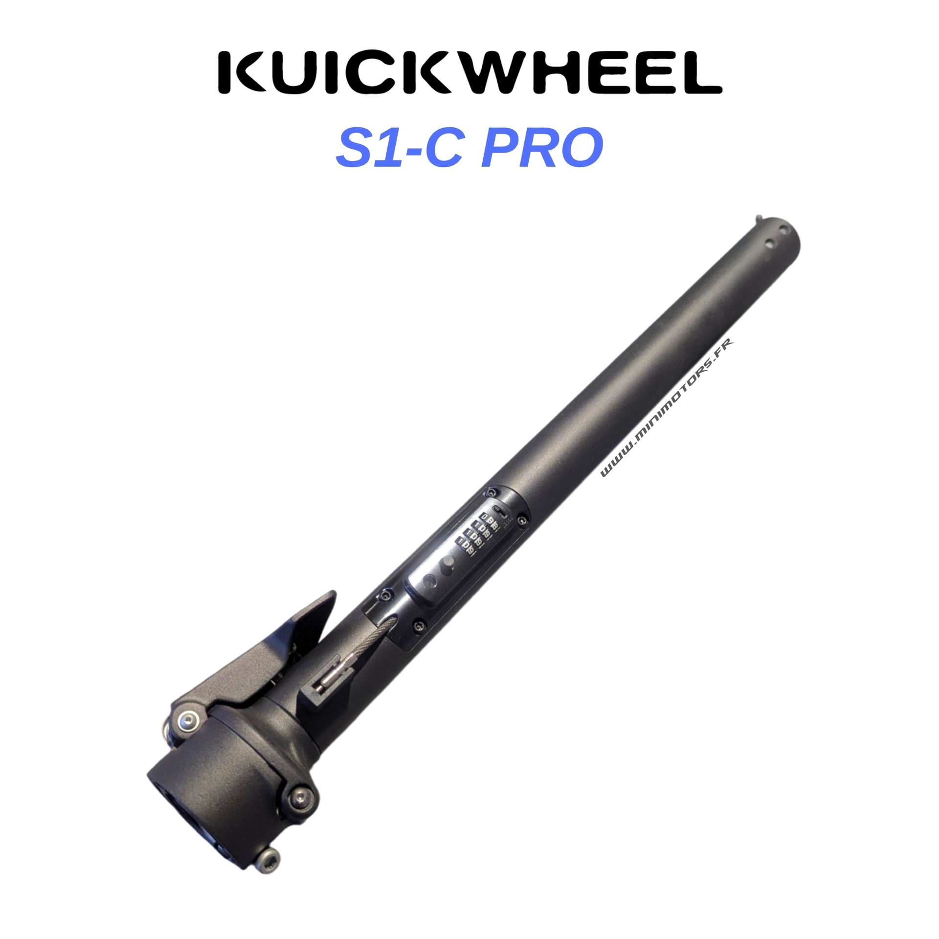 Colonne de direction avec cadenas a code pour trottinette Kuickwheel