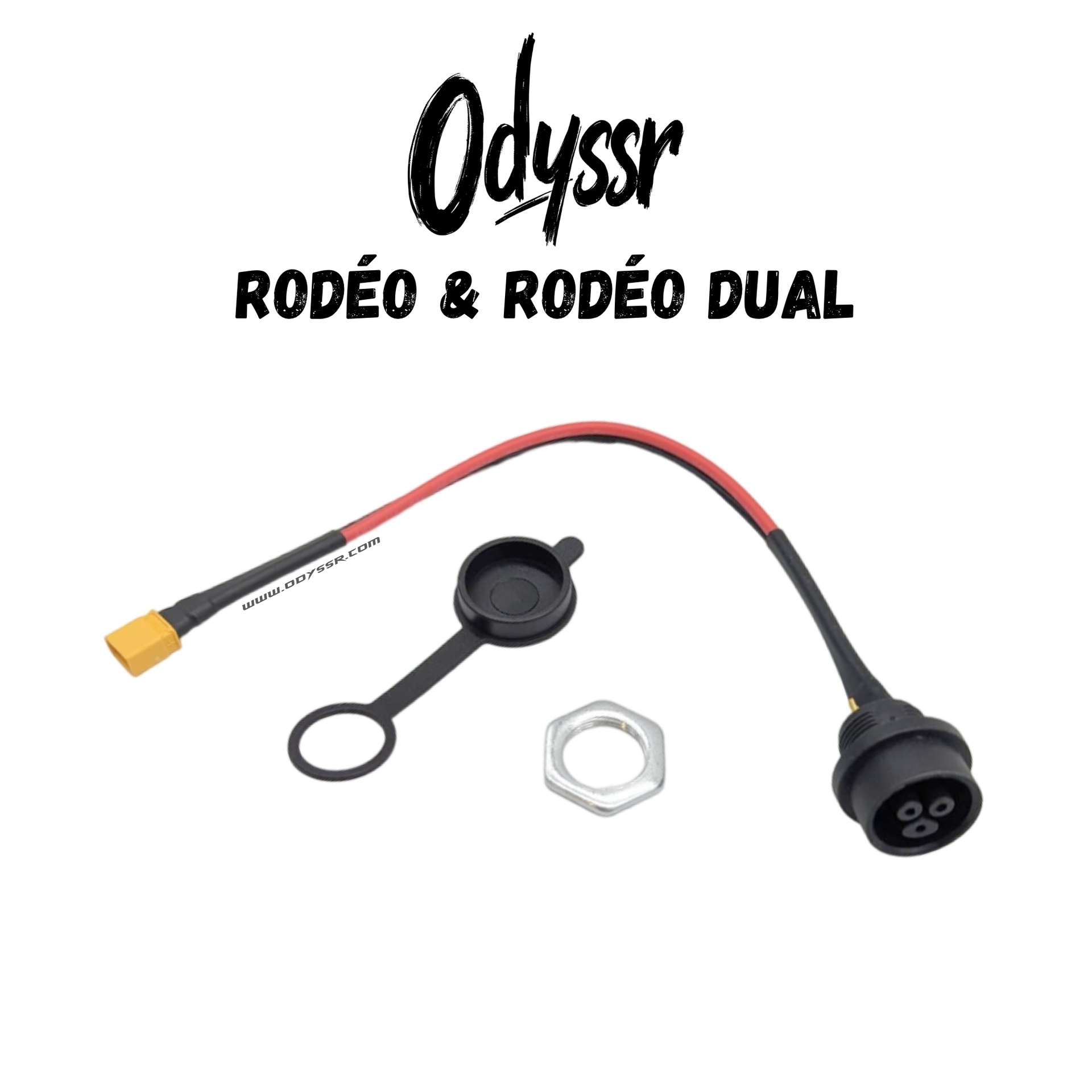 Connecteur de charge + cache pour trottinette Odyssr