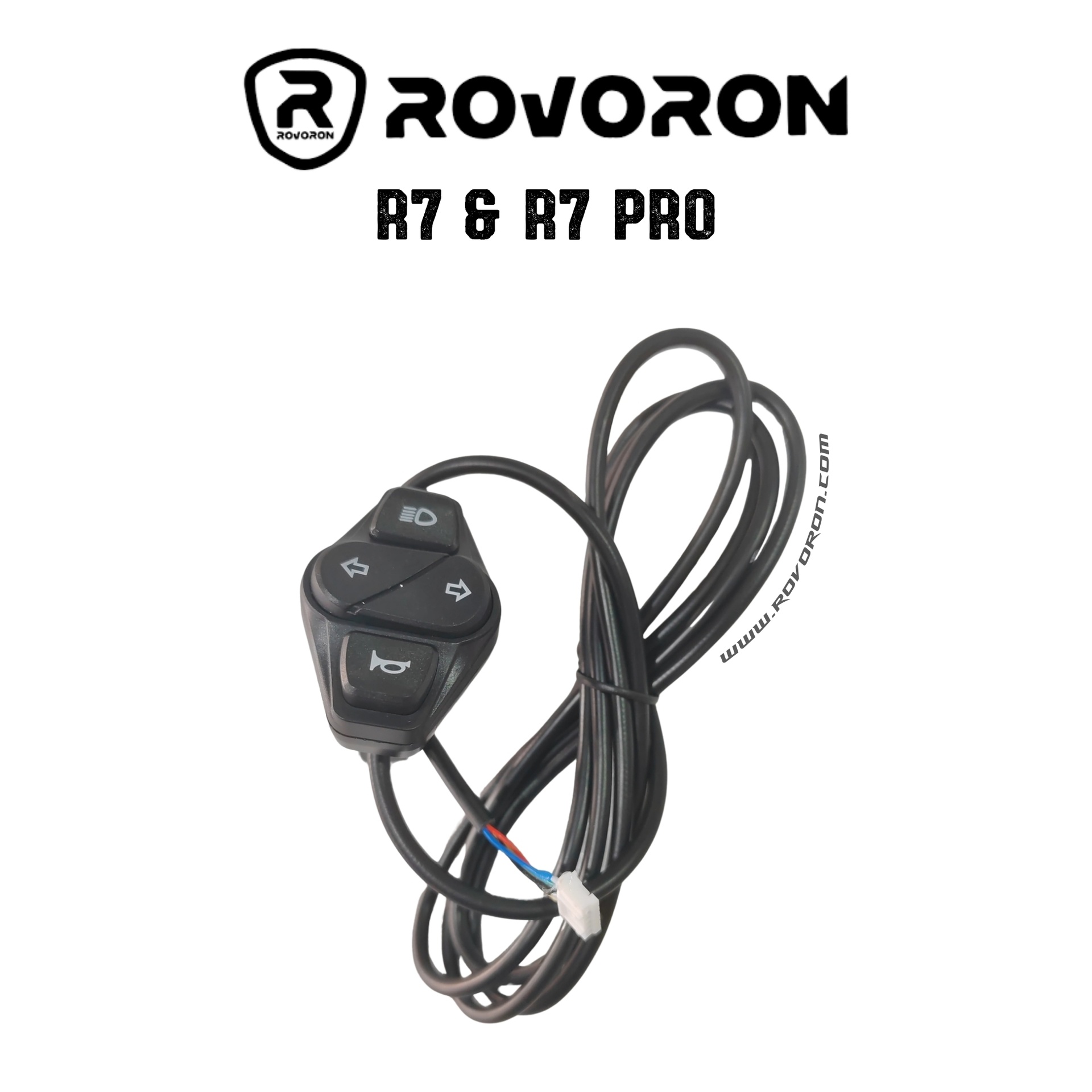 Commodo clignotants / klaxon / phare pour trottinette Rovoron