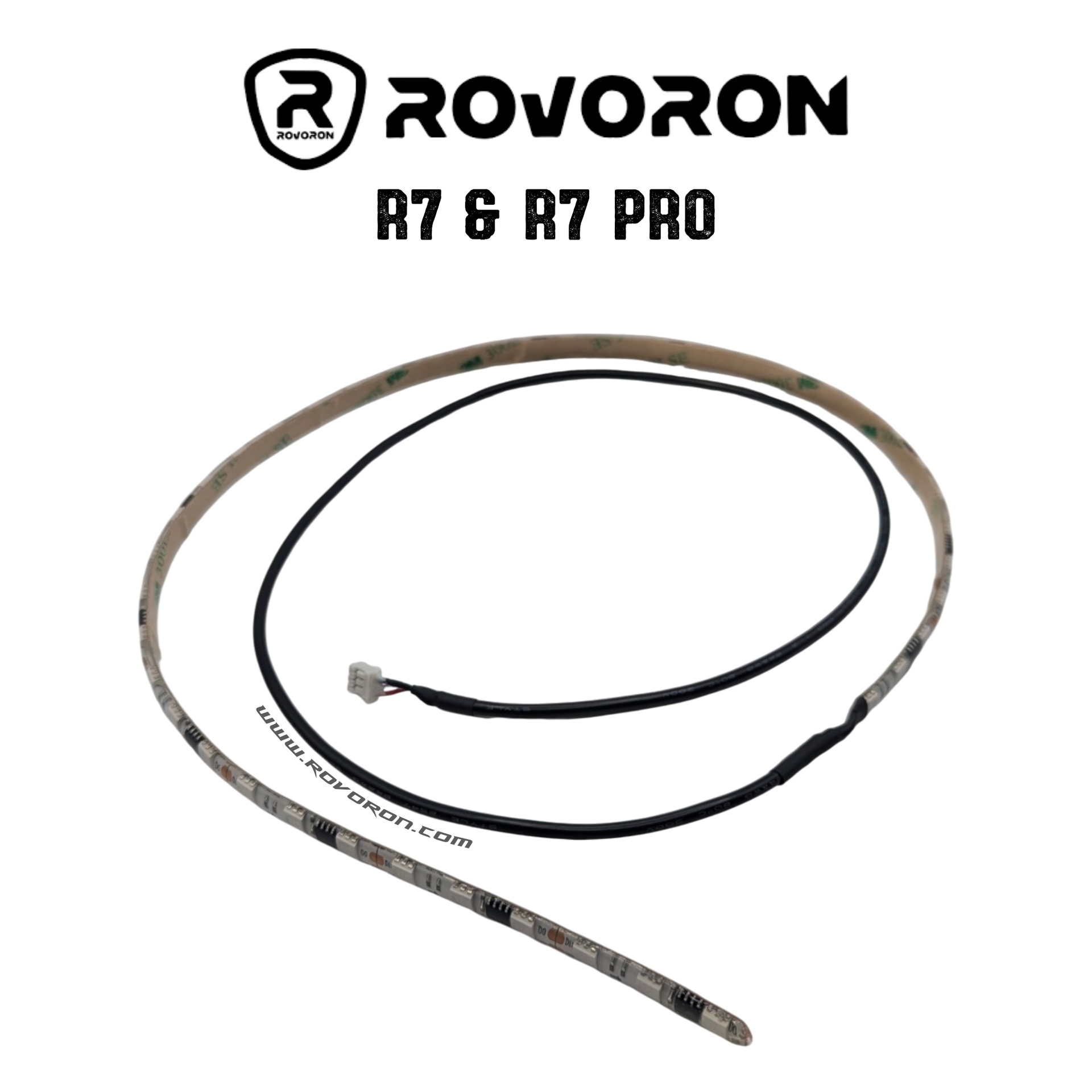 LED colonne de direction côté gauche 750mm pour trottinette Rovoron