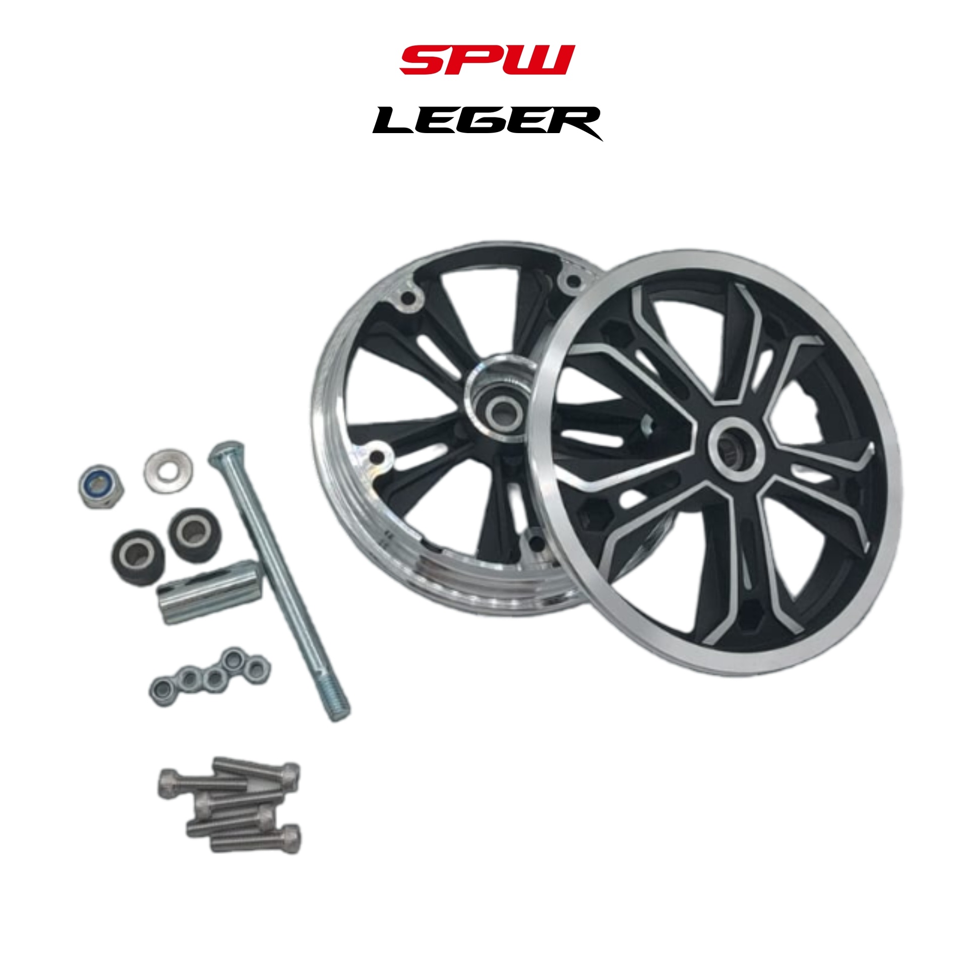 Jante avant en aluminium avec visserie pour trottinette Speedway