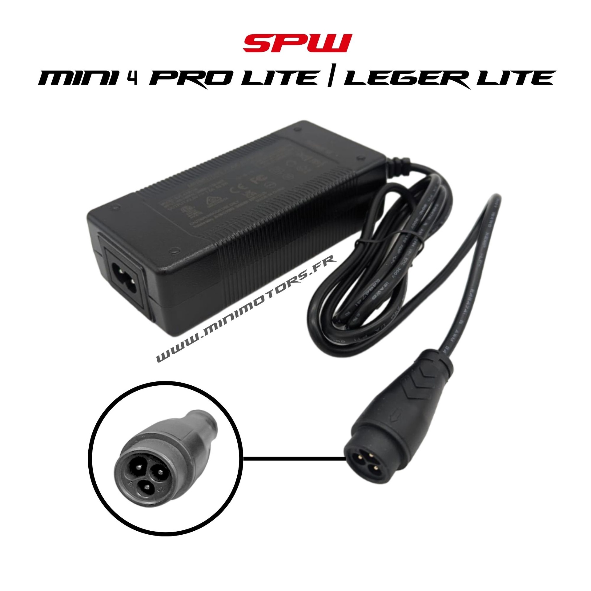 Chargeur 42v2ah (modele 36V) V2 pour trottinette Speedway
