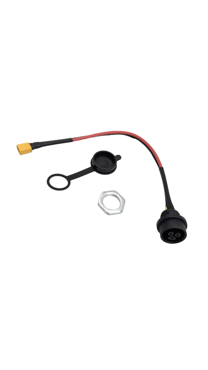 Connecteur de charge + cache pour trottinette Teverun