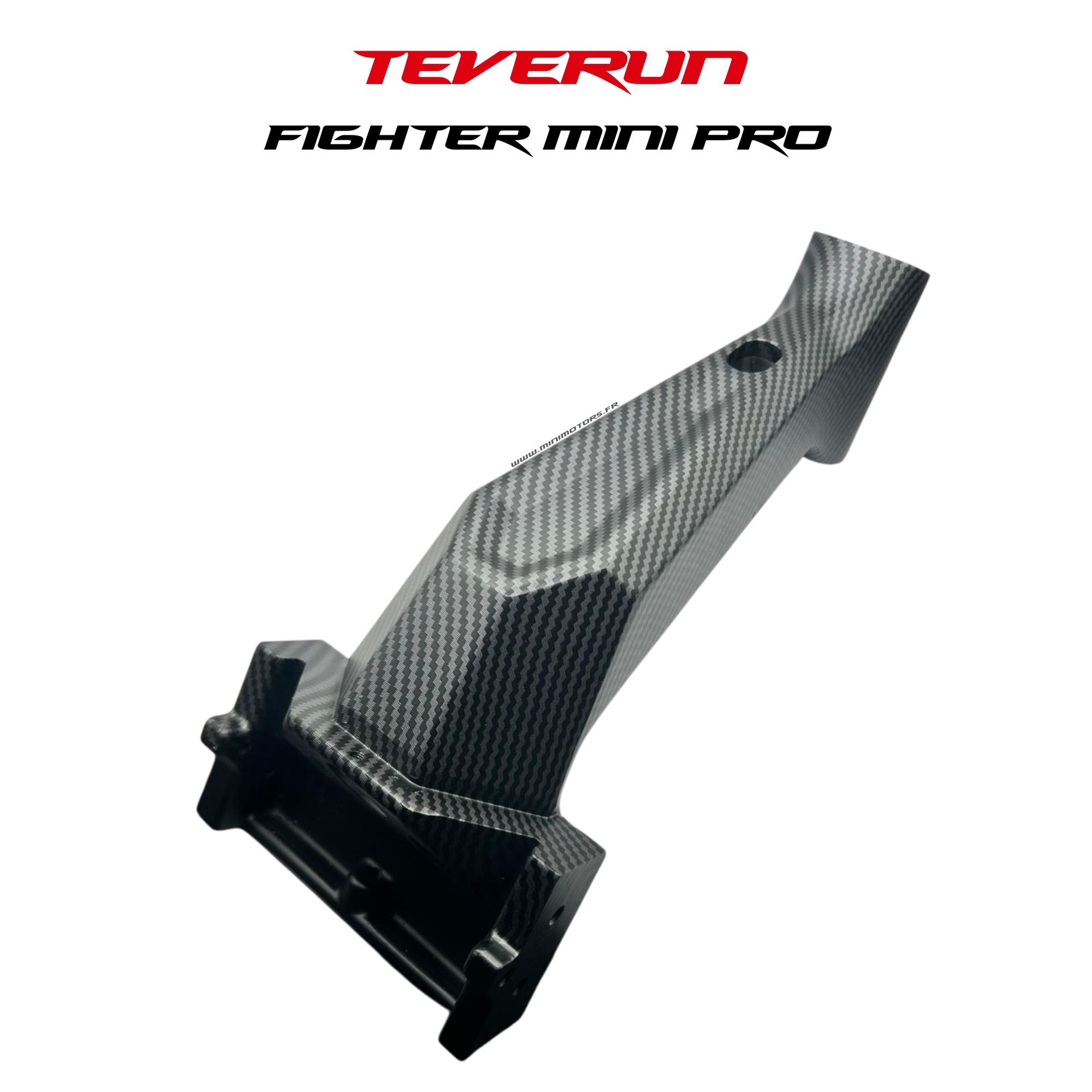 Support colonne de direction effet carbone pour trottinette Teverun
