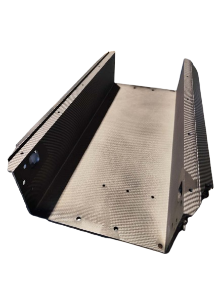 Chassis effet carbone pour trottinette Teverun