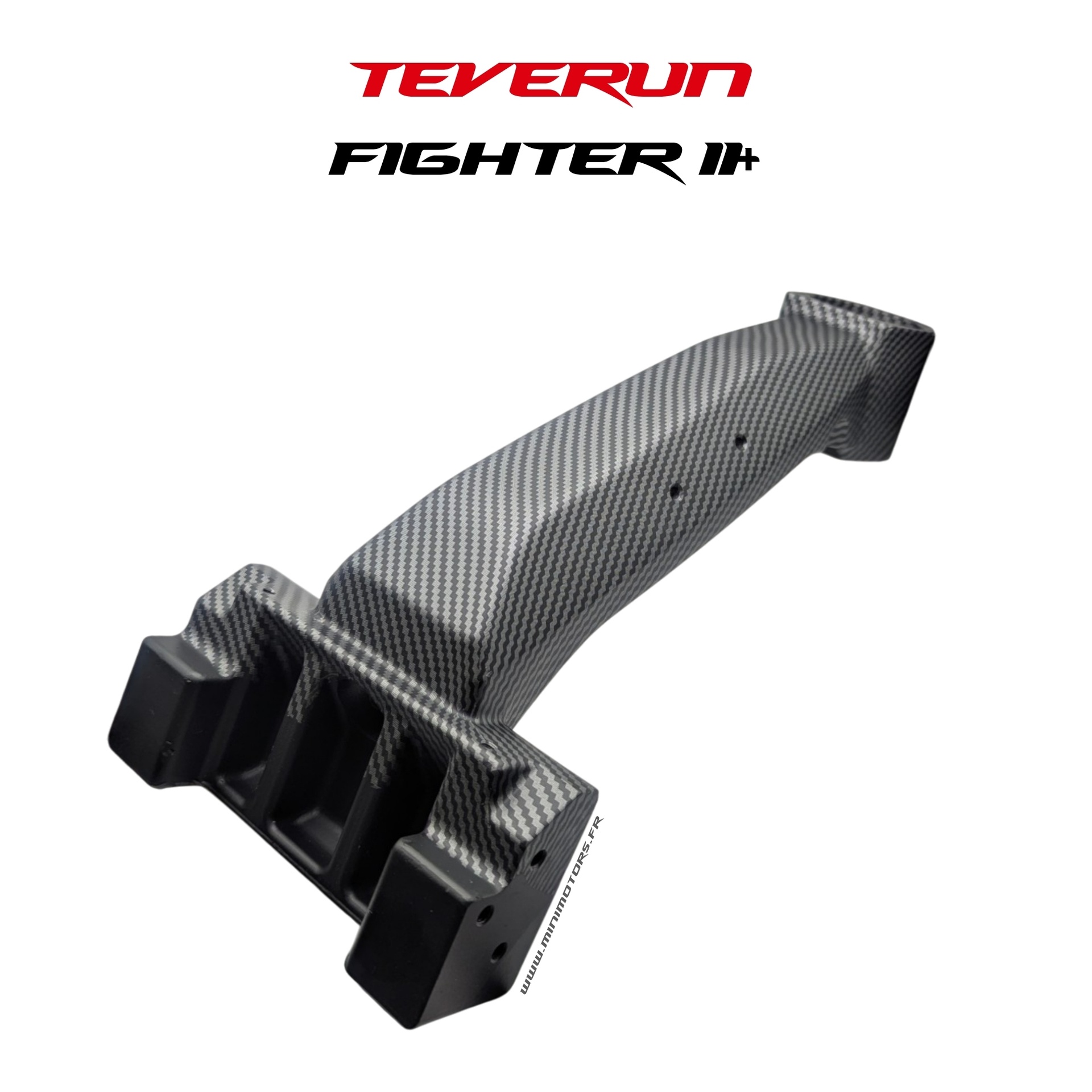 Bras de direction superieur effet carbone pour trottinette Teverun