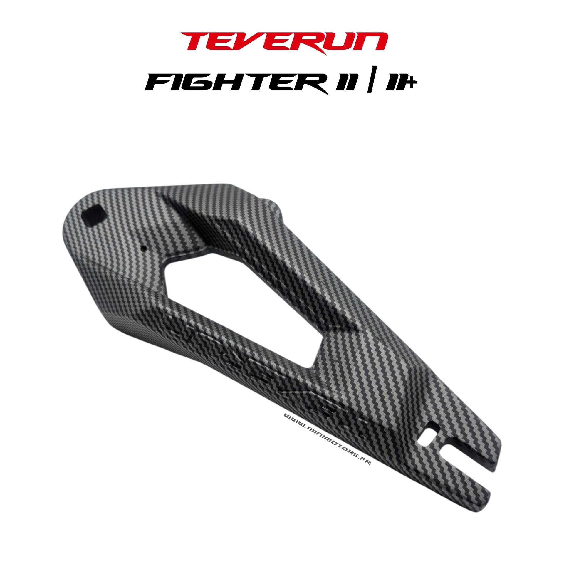 Bras de fourche av droit & ar gauche effet carbone pour trottinette Teverun