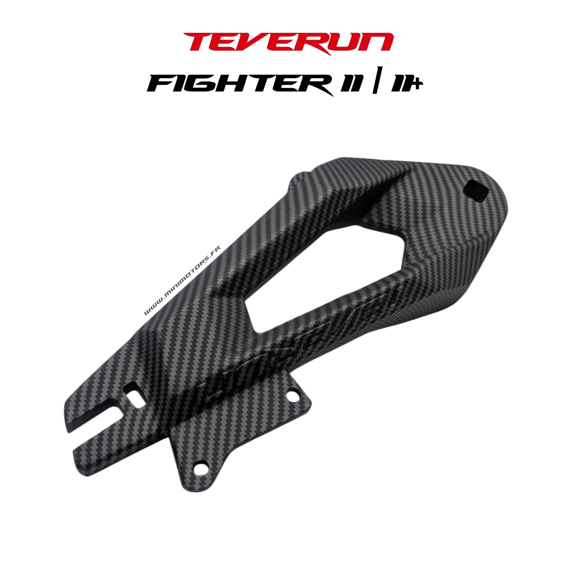 Bras de fourche av gauche & ar droit effet carbone pour trottinette Teverun